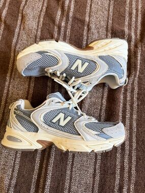 New Balance Gray and Cream 530 Retro Runner
